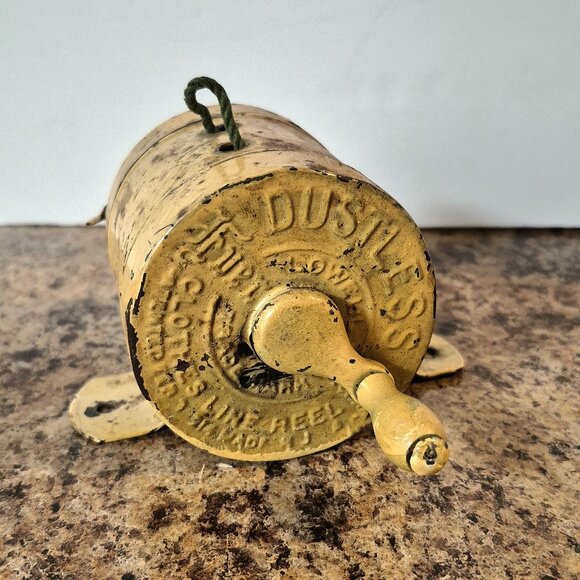 Other - Antique Dustless Lowell Ever Ready Laundry Clothesline Reel, Patent ed1914